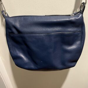 Vera Bradley new Navy Leather Crossbody Bag-never used.